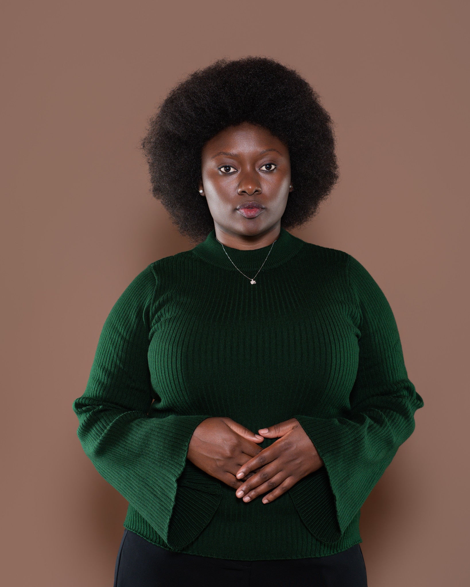 Aura Knit Top in Emerald